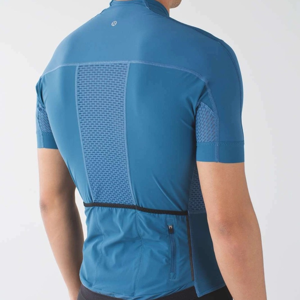 lululemon athletica Blue Cycling Jersey